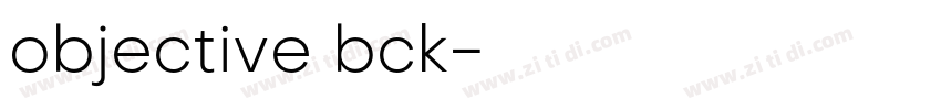 objective bck字体转换